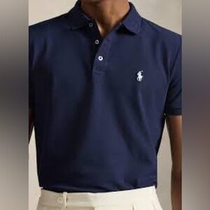 Polo Ralph Lauren Navy Custom Slim Fit Polo 2XL